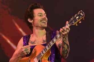 Harry Styles Just Shaved His Iconic Brunette Mop Top