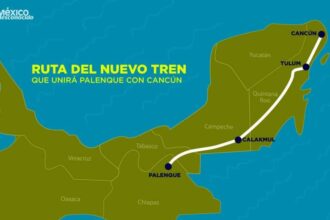 Mexico’s president inaugurates a new Mayan train route from Cancun to Palenque