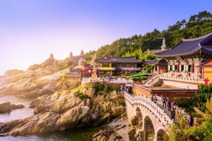 View of a town in South Korea