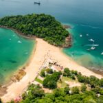 Aerial view of Taboga Island in Panama