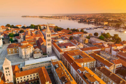 Aerial View Of Zadar Old Town, Croatia, Southern Europe