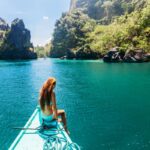 Woman on a boat in El Nido, Palawan