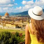 Woman overlooking Florence