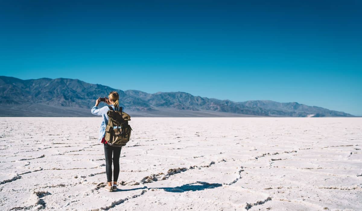 Going below sea level while on land in Death Valley