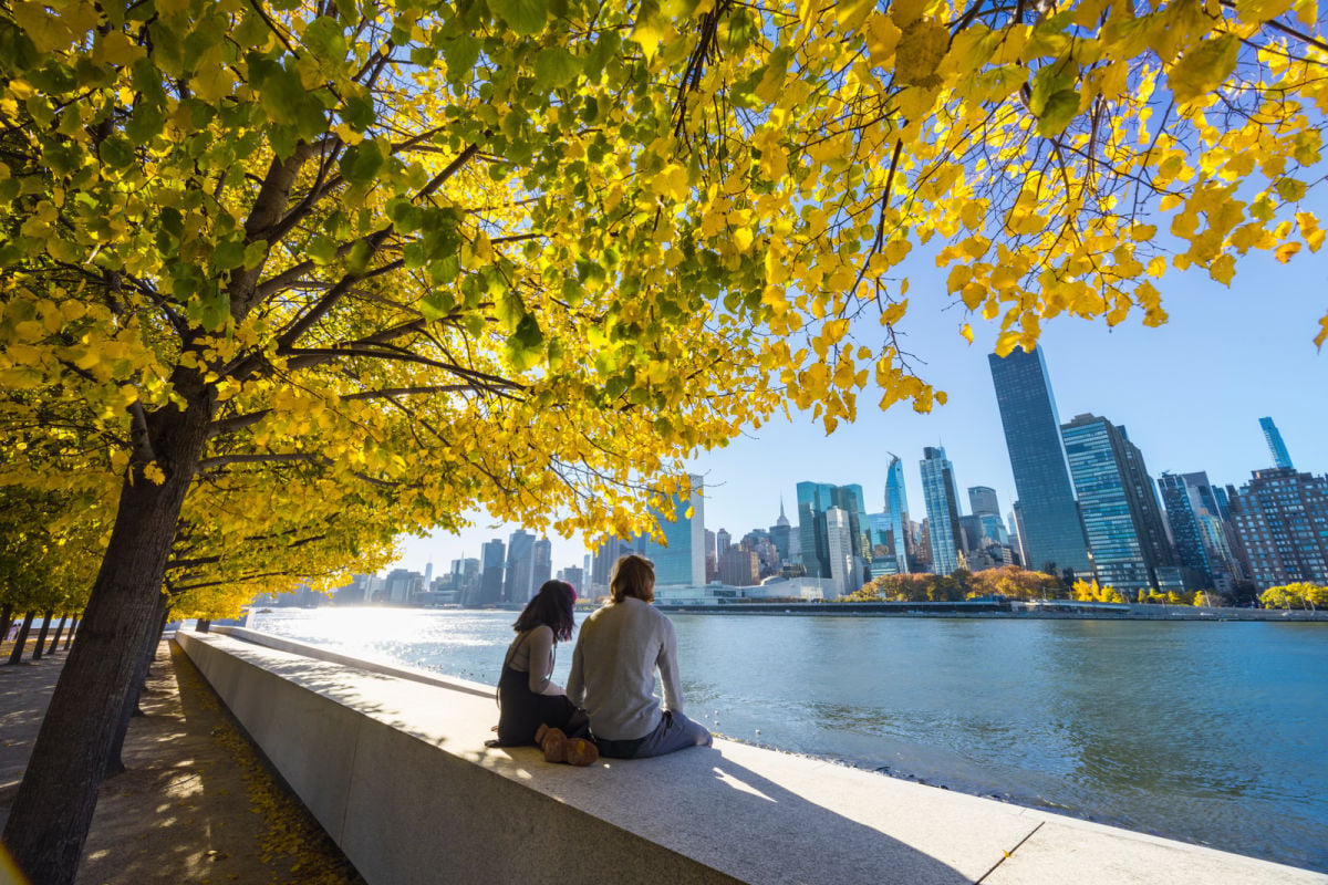 Escape the hustle and bustle of Central Park! This hidden gem in Manhattan glows with fall foliage