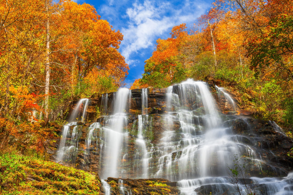 Skyscraping waterfalls and cheap, cozy cabins: discover this underrated state park with boundless fall foliage