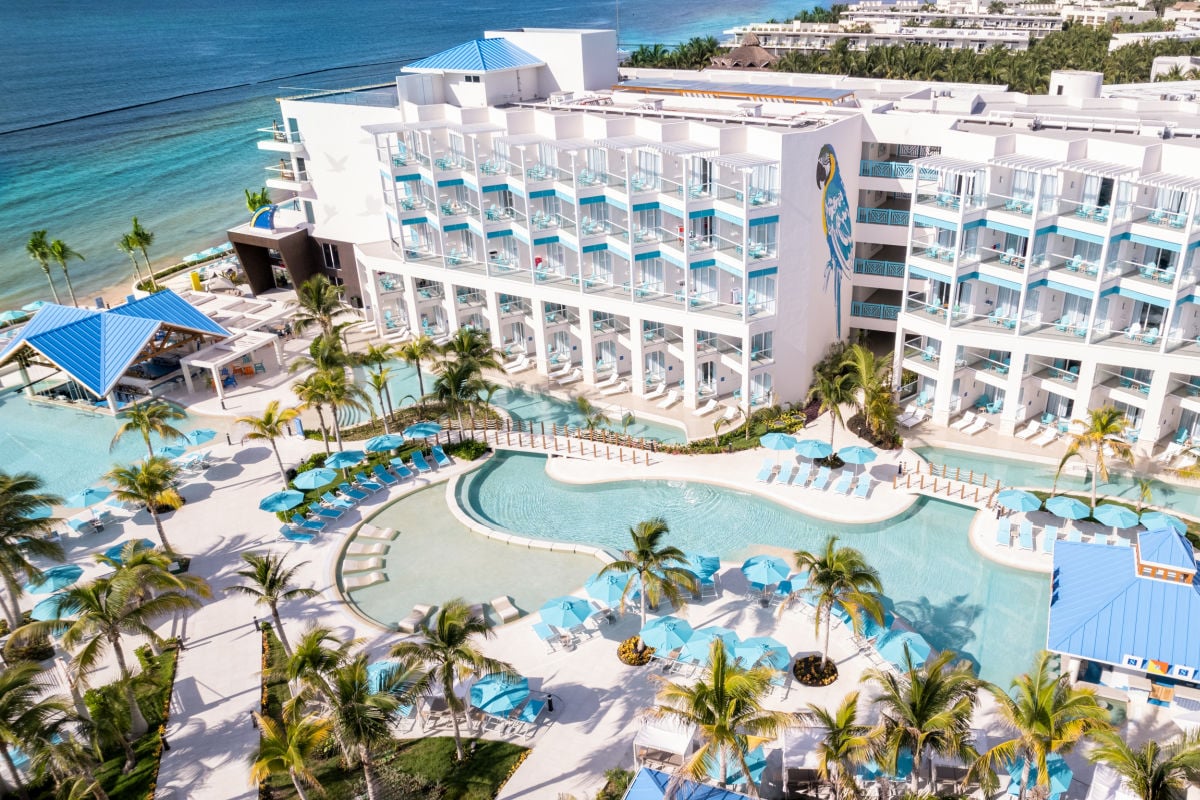 Cheers! This incredible adults-only resort in Cancun has Mexico’s ONLY oceanfront brewery