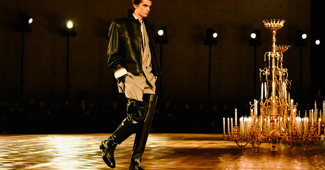 At Saint Laurent, a Radical Proposition: Thigh-High Boots for Men