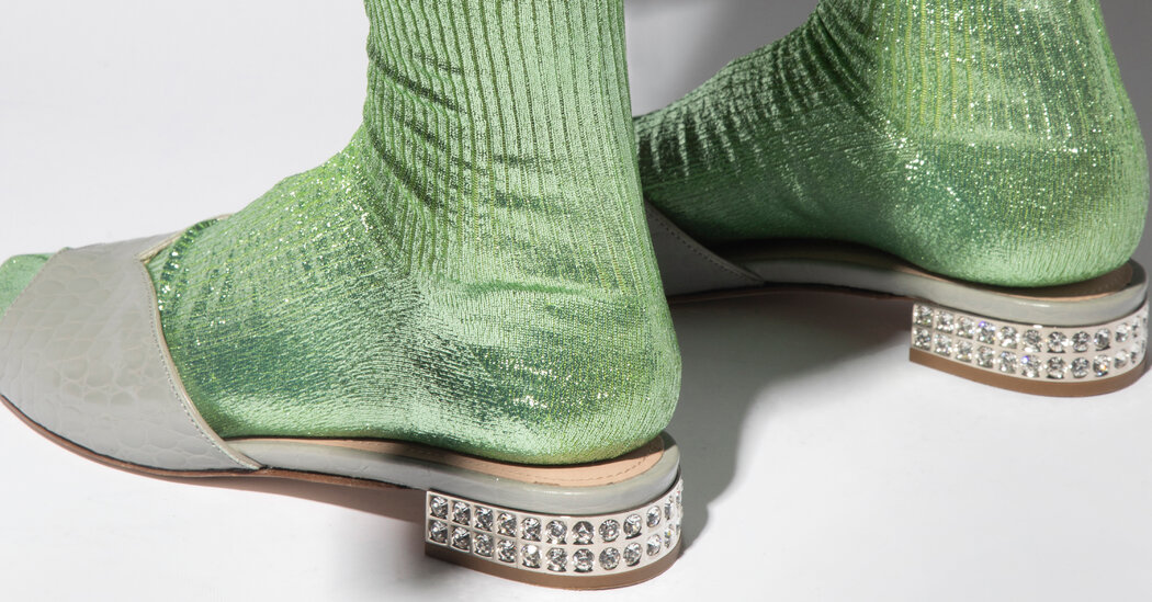 Maria La Rosa’s Foil Balloon-Like Socks Are a Simple Luxury for Fans