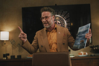 In “The Studio” Seth Rogen Is Dressed Up as a Long Gone Studio Mogul