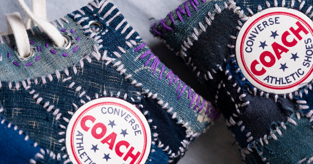 Sneakers Become Art With a Traditional Japanese Sewing Skill