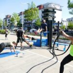 Where can I find fitness equipment for outside parks?