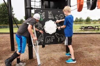 What are the best sensory suppliers of playgrounds to feed young spirits and bodies?