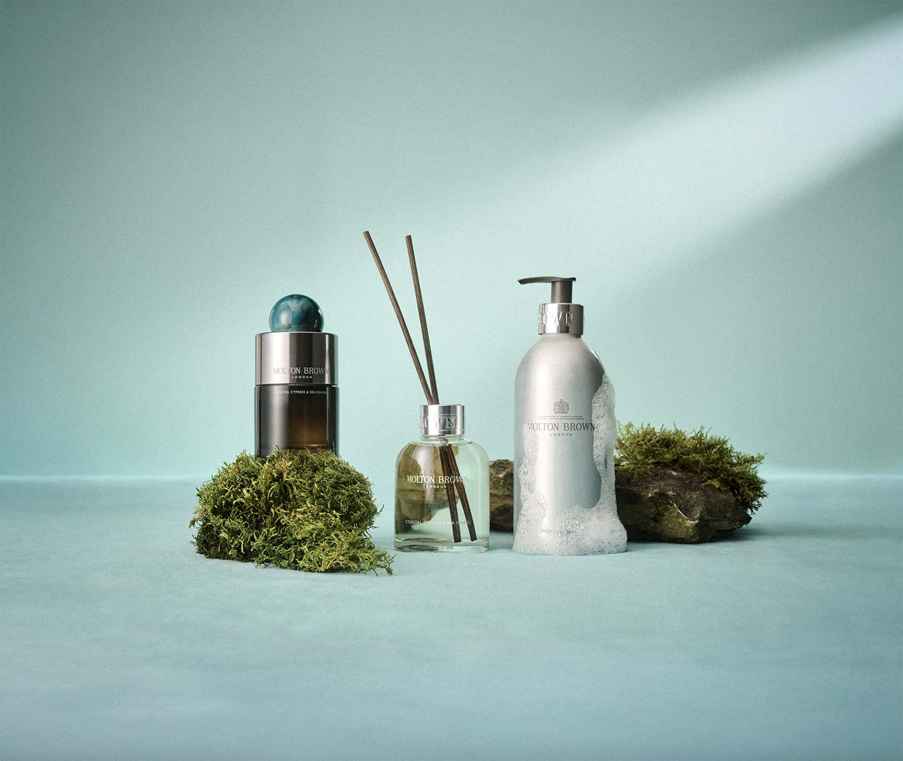Molton Brown Bottles, New Coastal Cypress & Sea Fennel Haircare