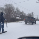 Real-time photo reports of the American snowstorm