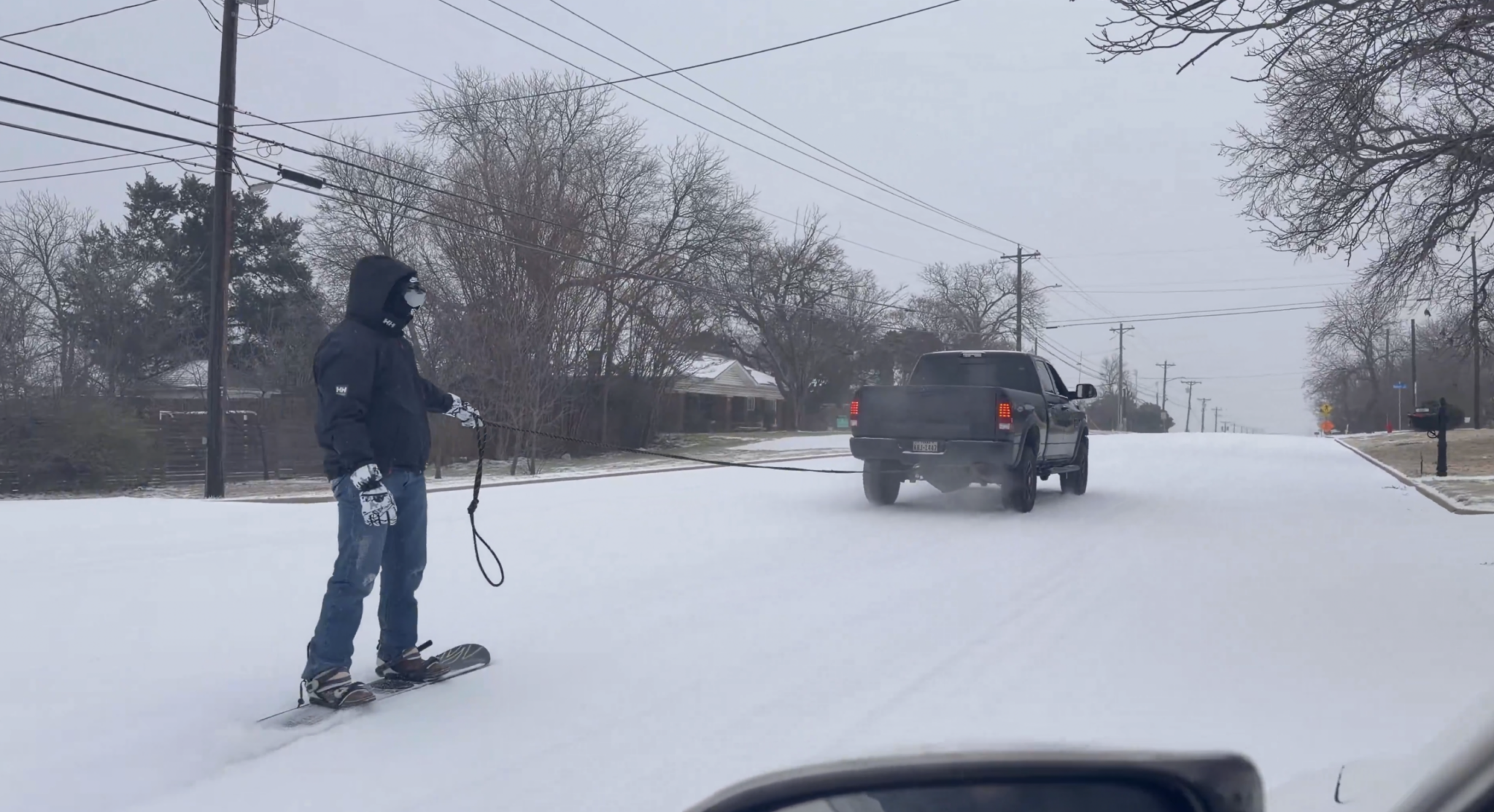 Real-time photo reports of the American snowstorm