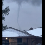 Snow tornadoes caught on video in Texas during winter storm Fern