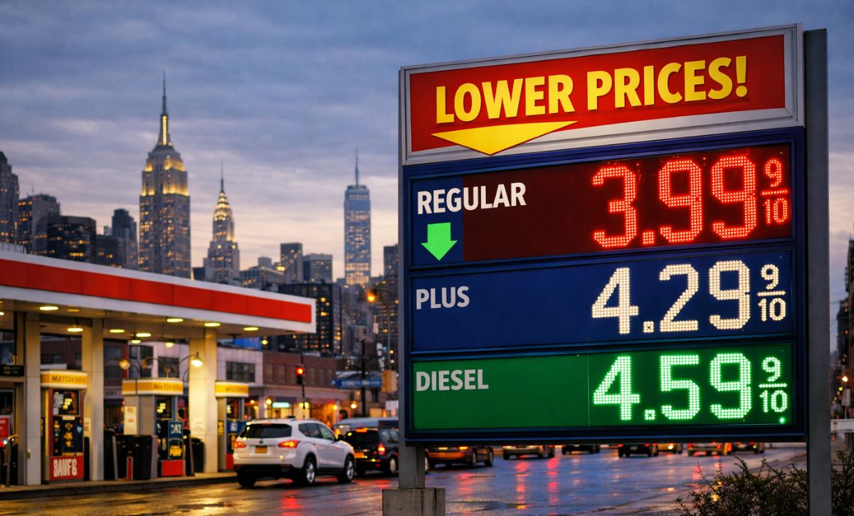 New York Gas could fall below  within days
