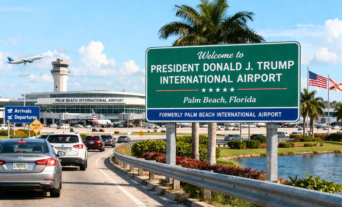Palm Beach Airport named after President Donald Trump