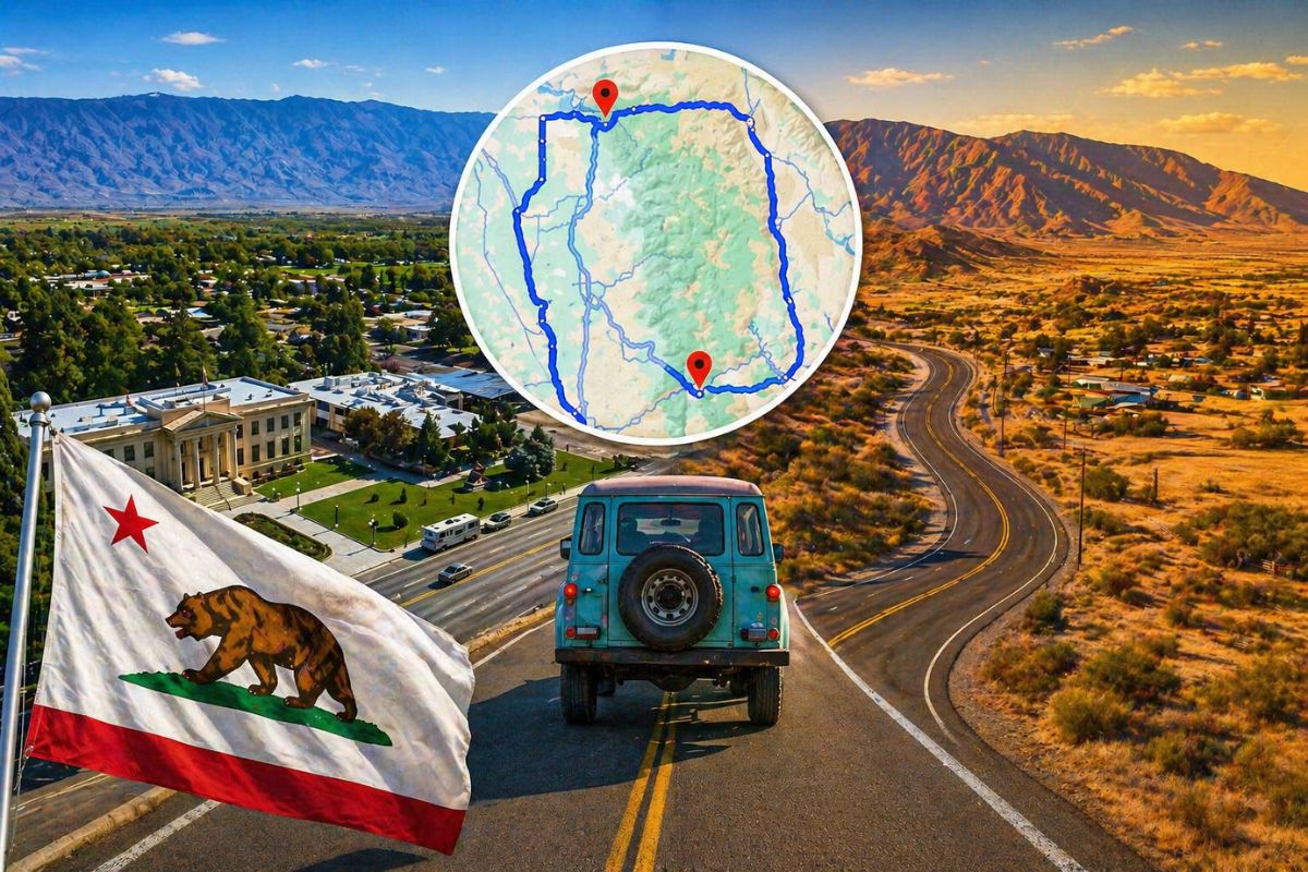 These two California cities are only twenty miles apart, but the drive takes six hours