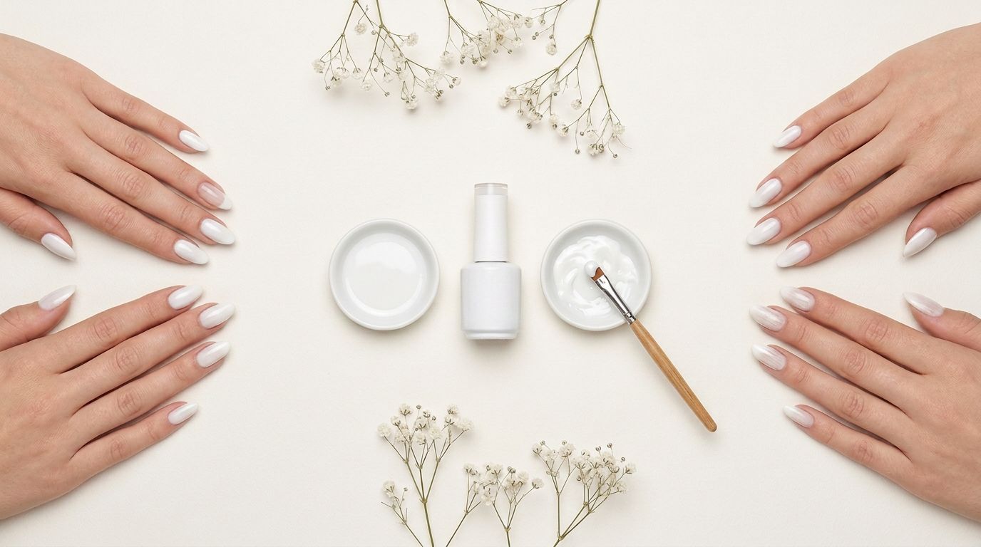 Why white gel polish looks patchy and streaky