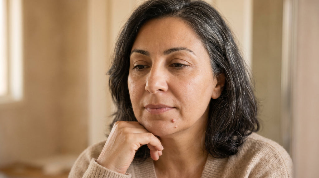If you have both pimples and fine lines, what could be the connection between the two?