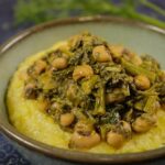 Beans and Greens over Polenta
