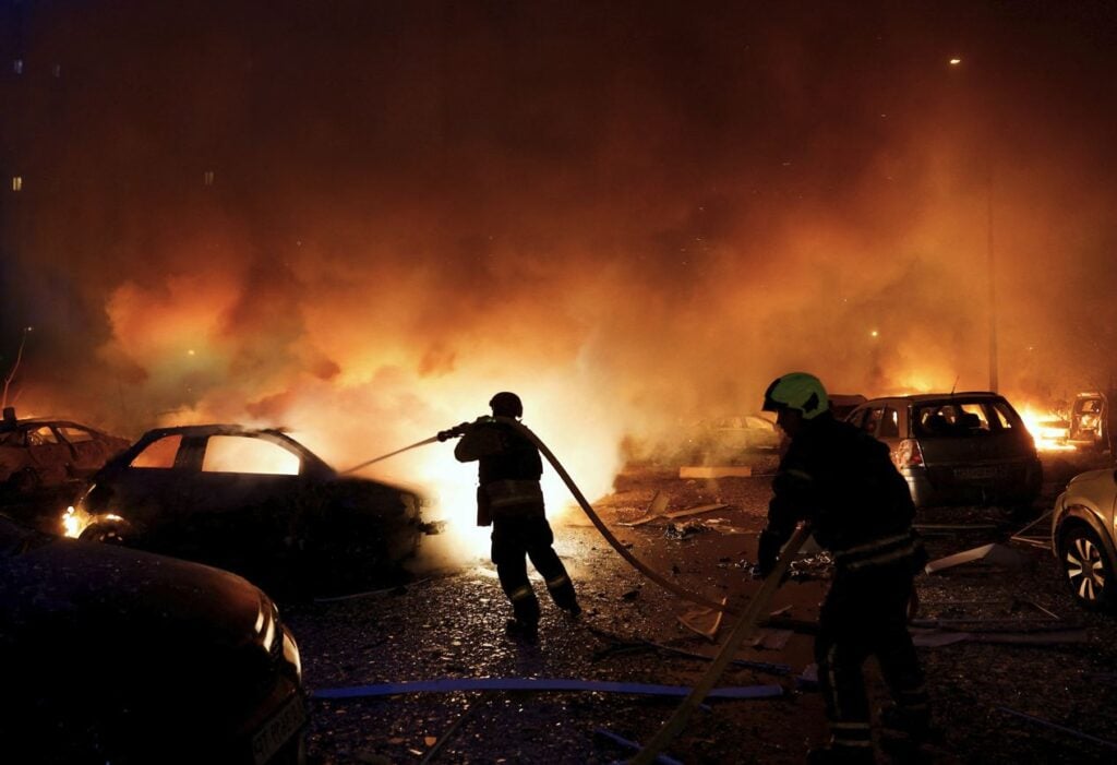Cars on Fire in France Fires