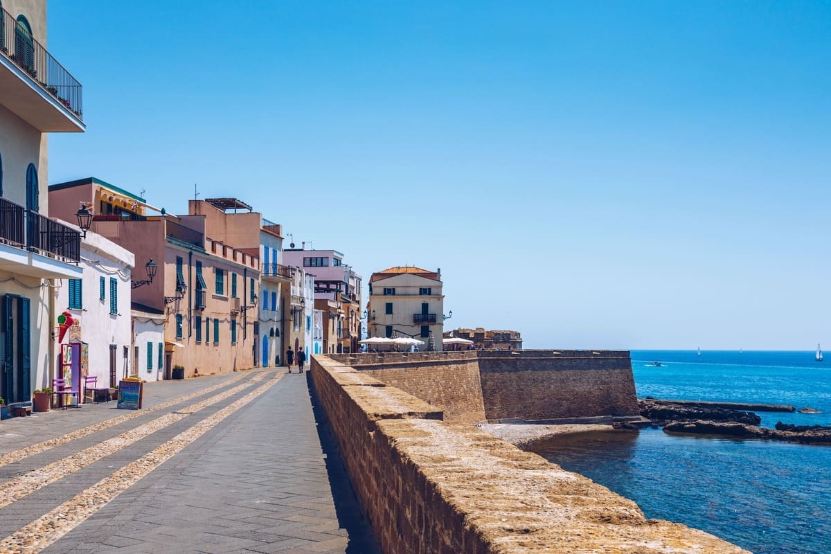 Coastal Wall In Alghero, Sardinia