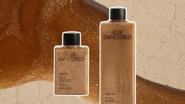 Get that Sun-Kissed Glow with The Lux Unfiltered High Gloss SPF Body Oil