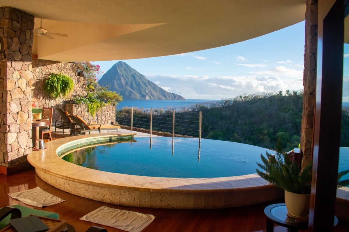 St Lucia Ocean and Mountain Views