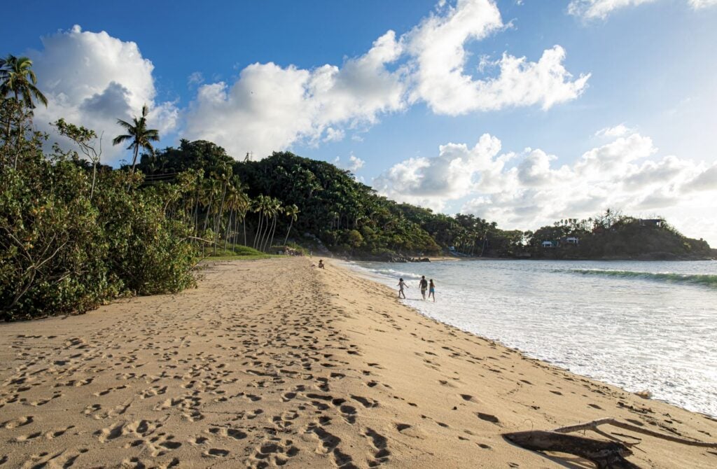 Walking on the beach in San Pancho, Mexico