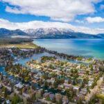 South Lake Tahoe Keys on Sunny Day with Clear Waters