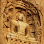 history of meditation statue logo