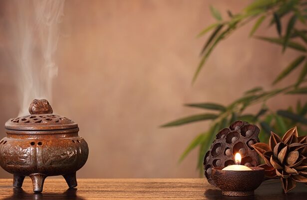 An image of an incense burner - part of Mahayana Buddhist practice